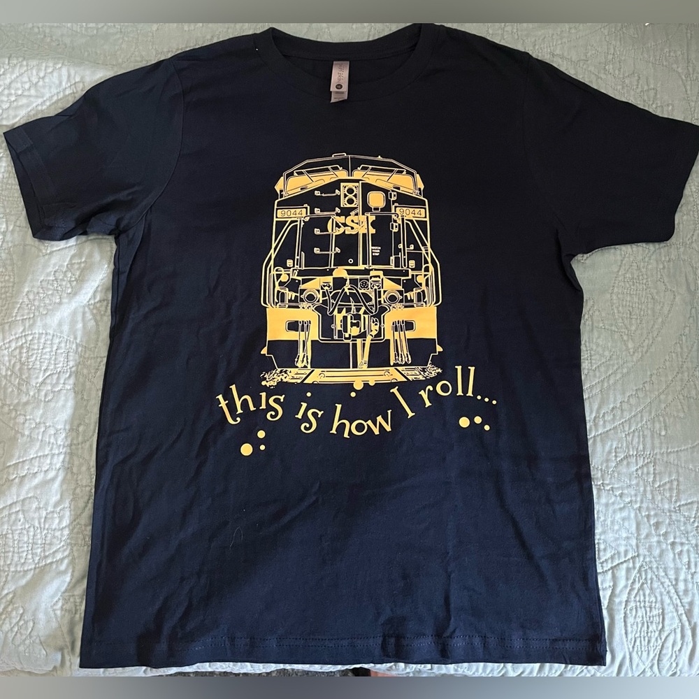 CSX Navy Blue Train T-Shirt NWOT